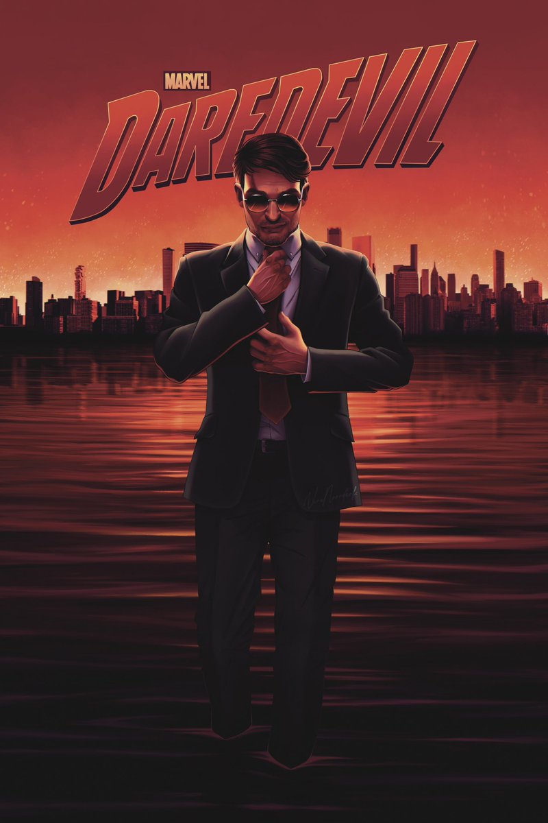 💥 DAREDEVIL 🩸
As a huge fan of the original series, I got super excited by the new Daredevil: Born Again series and just had to draw my own take on it! Who else loved the show? And which character was your favourite? &lt;3

#daredevil  #DaredevilBornAgain  #marvelfanart