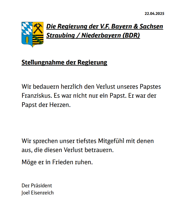 Präsident der VFBS Joel Eisenreich (@regierungr) on Twitter photo 