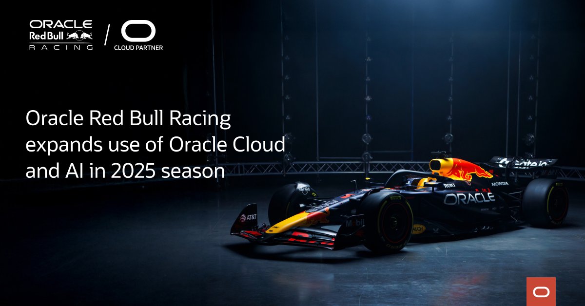 bmorina's tweet photo. Learn how Oracle continues to push the boundaries of innovation with Red Bull Racing ahead of the 2025 F1 season: https://t.co/sukCTIxr4s https://t.co/OZyBETjhX5
