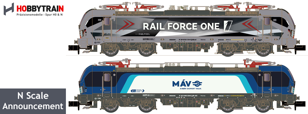 Gaugemaster's tweet photo. Hobbytrain have announced two new BR193 Locomotives with Analogue and DCC variations.
Find out more: https://t.co/lJGaltKhLG
#minitrix #modelrailway #modeltrain #newitems #hobbytrain https://t.co/CrZqswwSYo
