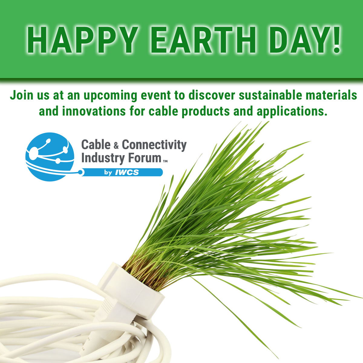 Let us know how you're honoring #EarthDay2025! Need an idea? Plan to attend...

📅 June 20
Webinar: "Fluoropolymer Sustainability &amp; Responsible Manufacturing for Cable and Connectivity"
Details: iwcs.org/webinar/106/

📅 October 27-30
#IWCS2025
Details: iwcs.org