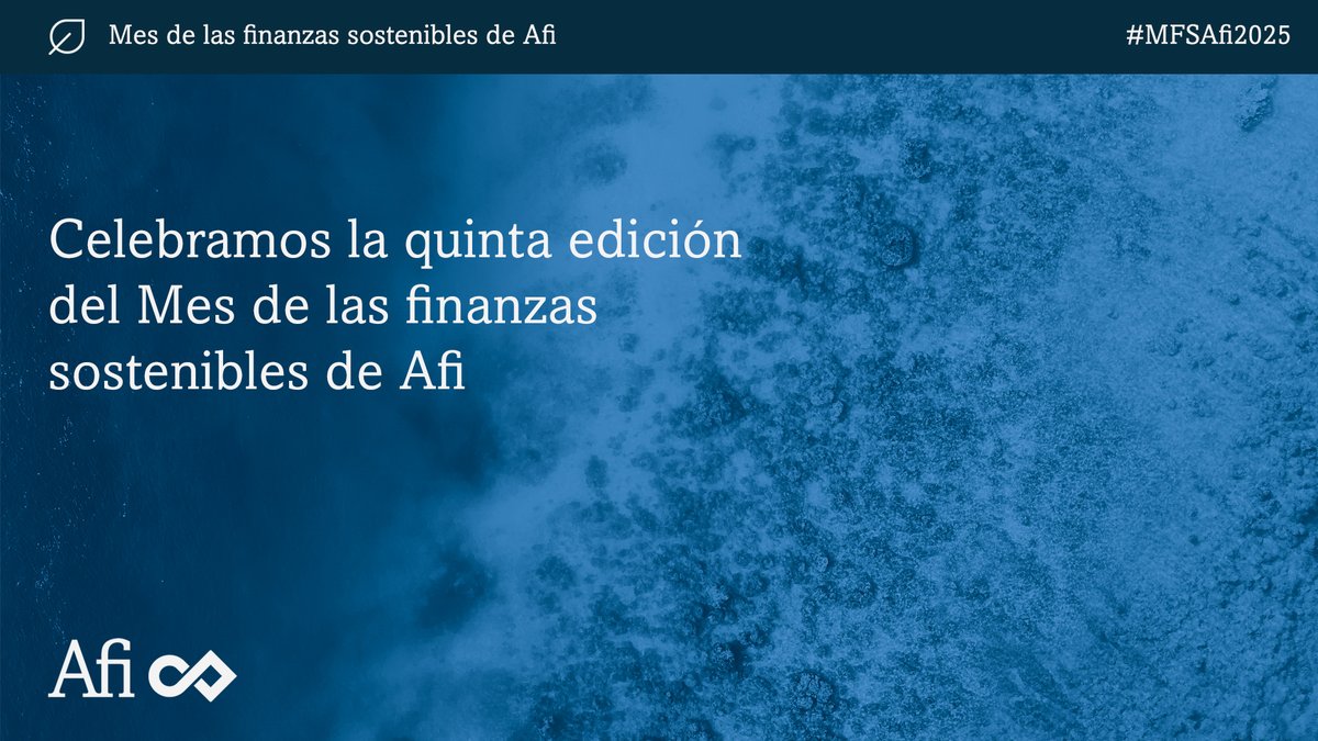 En mayo celebramos el Mes de las finanzas sostenibles de Afi donde daremos visibilidad a las últimas tendencias e impactos de la #sostenibilidad en distintos ámbitos financieros y empresariales.

Inscríbete a los eventos y encuentra todo el contenido ▶ mesfinanzassostenibles.afi.es