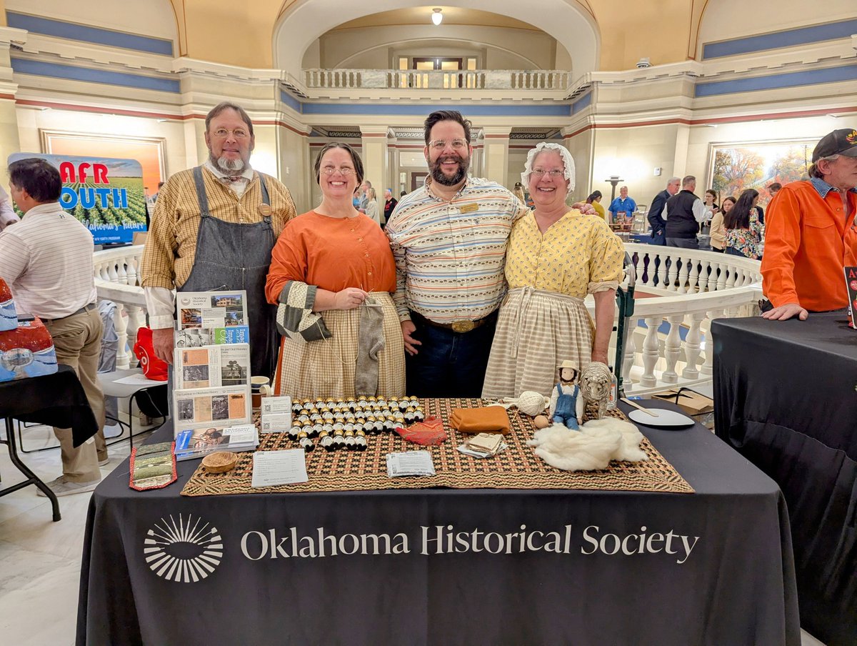 Trait Thompson (@traitthompson) on Twitter photo It's Ag Day at the Capitol and our <a href="/okhistory/">Oklahoma Historical Society</a> staff is there to talk about how agriculture history is portrayed at our museums and historic sites. It's Ag Day at the Capitol and our <a href="/okhistory/">Oklahoma Historical Society</a> staff is there to talk about how agriculture history is portrayed at our museums and historic sites.