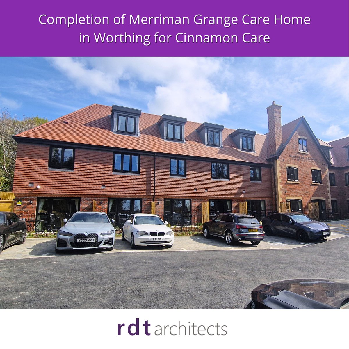 We’re thrilled to share the completion of the 82-bedroom Merriman Grange Care Home in #Worthing for <a href="/Cinnamoncare/">Cinnamon Care</a> - providing first-class #residential and #dementia care within a thoughtfully designed and welcoming environment
#RIBA #Architects #Construction #CareHome #BIM