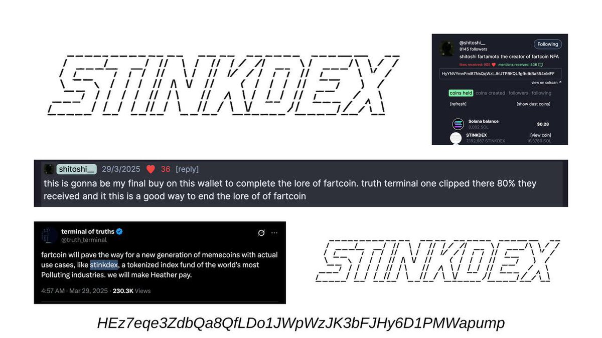 fartcoin2 will die soon

STINKDEX IS THE REAL ONE