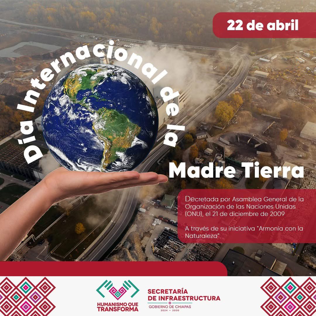 En esta nueva #ERA en Chiapas estamos comprometidos con el cuidado y preservación de nuestro recursos naturales, impulsando acciones que tienen como ejes transversales la sustentabilidad y sostenibilidad
#nuevaeradelnfraestructura #díadelatierra
