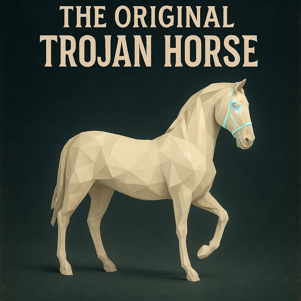 unknowntrojan_'s tweet image. 🧵 “The Original Trojan Horse” – The 1/1 NFT You’ll Never See Again
⸻
1️⃣ Born from Blockchain Fire… but unlike any other.
On Nov 10, 2022, The Original Trojan Horse was minted.
Genotype Z138 | Buterin Bloodline | Level 310 | Class 3
Not built to race. Built to be remembered.