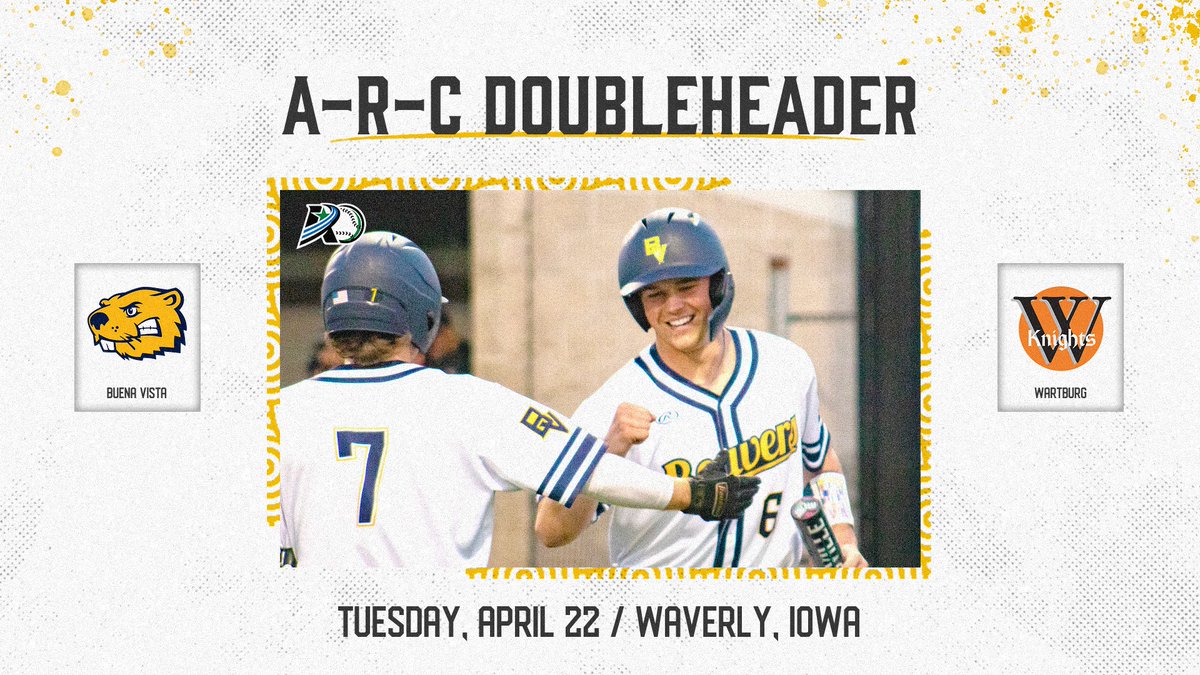 Back on the road for more conference competition!

⚾️ BVU at Wartburg College
⚾️ April 22 at 3:30 &amp; 6:30 p.m.
⚾️ WATCH: rollriversnetwork.com/wartburg
⚾️ STATS: sidearmstats.com/wartburg/baseb…

#d3baseball #rollriversBSB #BeaversBuild