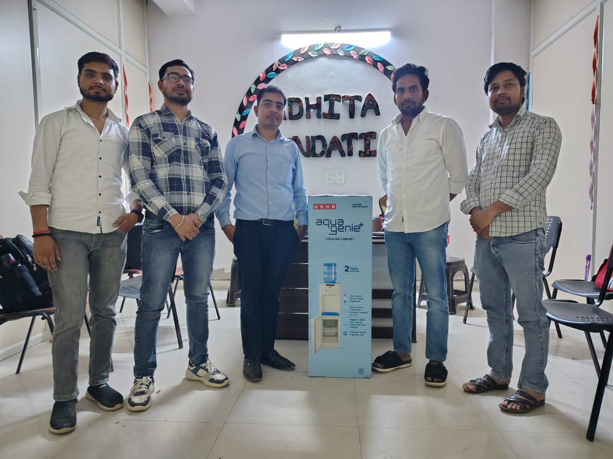 talkadhita's tweet photo. Big thanks to Mr. Vikash Mishra, Owner of Shree Ram Foam Pvt. Ltd., for donating a Water Dispenser to Adhita Foundation!

Your support helps us provide clean drinking water to the community—especially vital in this heat.

#AdhitaFoundation  #Donation  
@Gauravtoomaula
@malpani https://t.co/VQfV0yP1jj