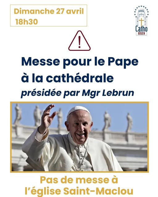 Communiqué du diocèse suite à l’annonce des obsèques du pape François
rouen.catholique.fr/wp-content/upl…