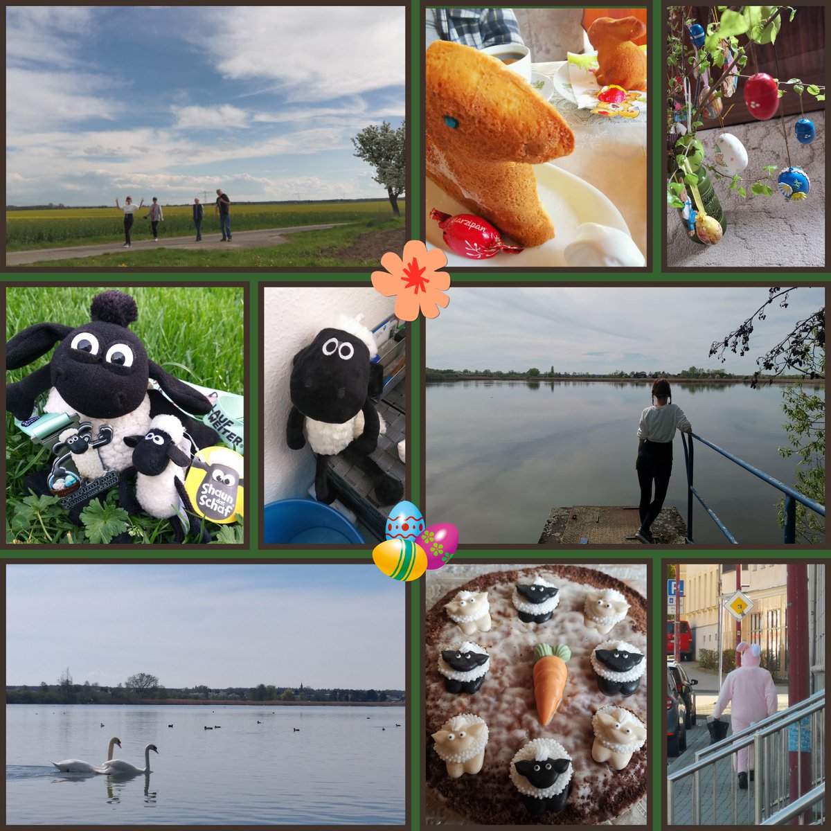 #Ostern2025
 Hasi hat fleißig 🥚🍫 versteckt 🐰🧺🥰. Es wurde geschlemmt 🍽️🥧🧁🤤 und gewandert 🥾🎒🏅 (#laufweiterOsterlauf mit Shaun 🐑😍)...
... und zack war Ostern 2025 schon wieder vorbei 🥺. Schön war's 💝😌. 
Mit <a href="/VIP_Britta/">Britta</a>.