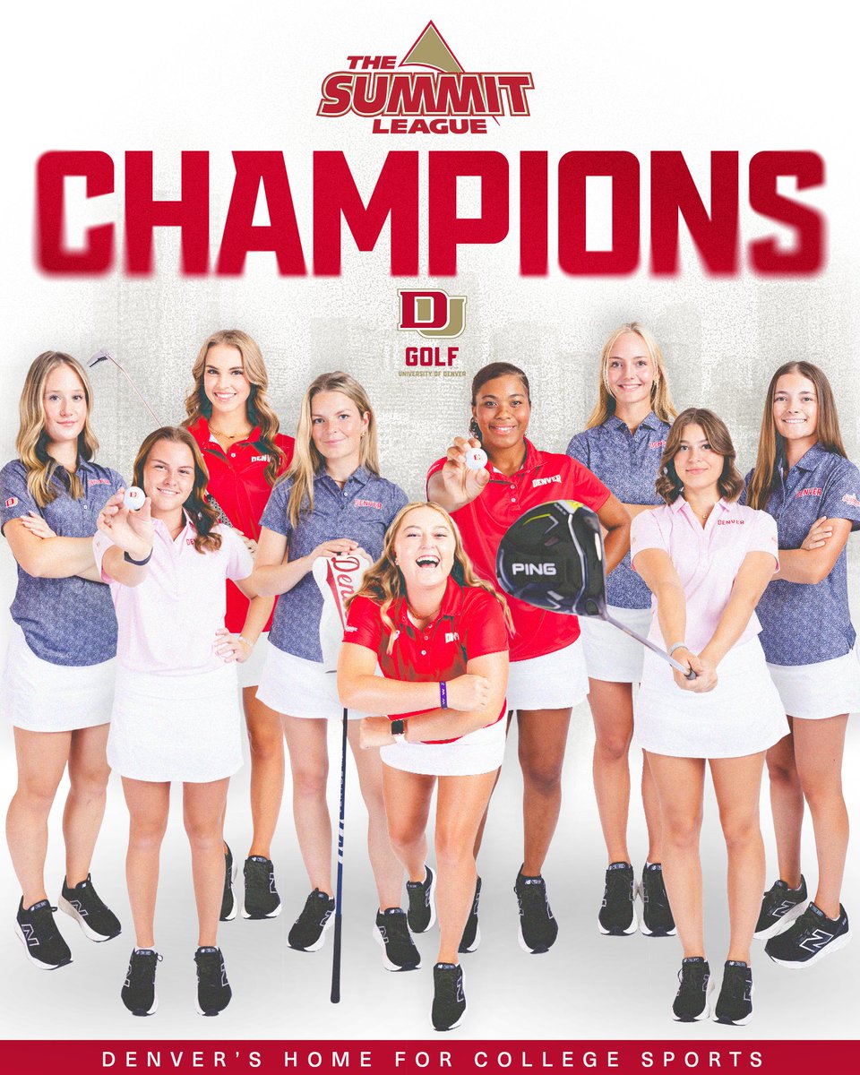 Denver Women's Golf (@du_wgolf) on Twitter photo 𝓡𝓮𝓲𝓷𝓽𝓻𝓸𝓭𝓾𝓬𝓲𝓷𝓰...
Your 2025 and 10x <a href="/TheSummitLeague/">The Summit League</a> Women's Golf Champions, the Denver Pioneers ‼️
#GoPios 𝓡𝓮𝓲𝓷𝓽𝓻𝓸𝓭𝓾𝓬𝓲𝓷𝓰...
Your 2025 and 10x <a href="/TheSummitLeague/">The Summit League</a> Women's Golf Champions, the Denver Pioneers ‼️
#GoPios