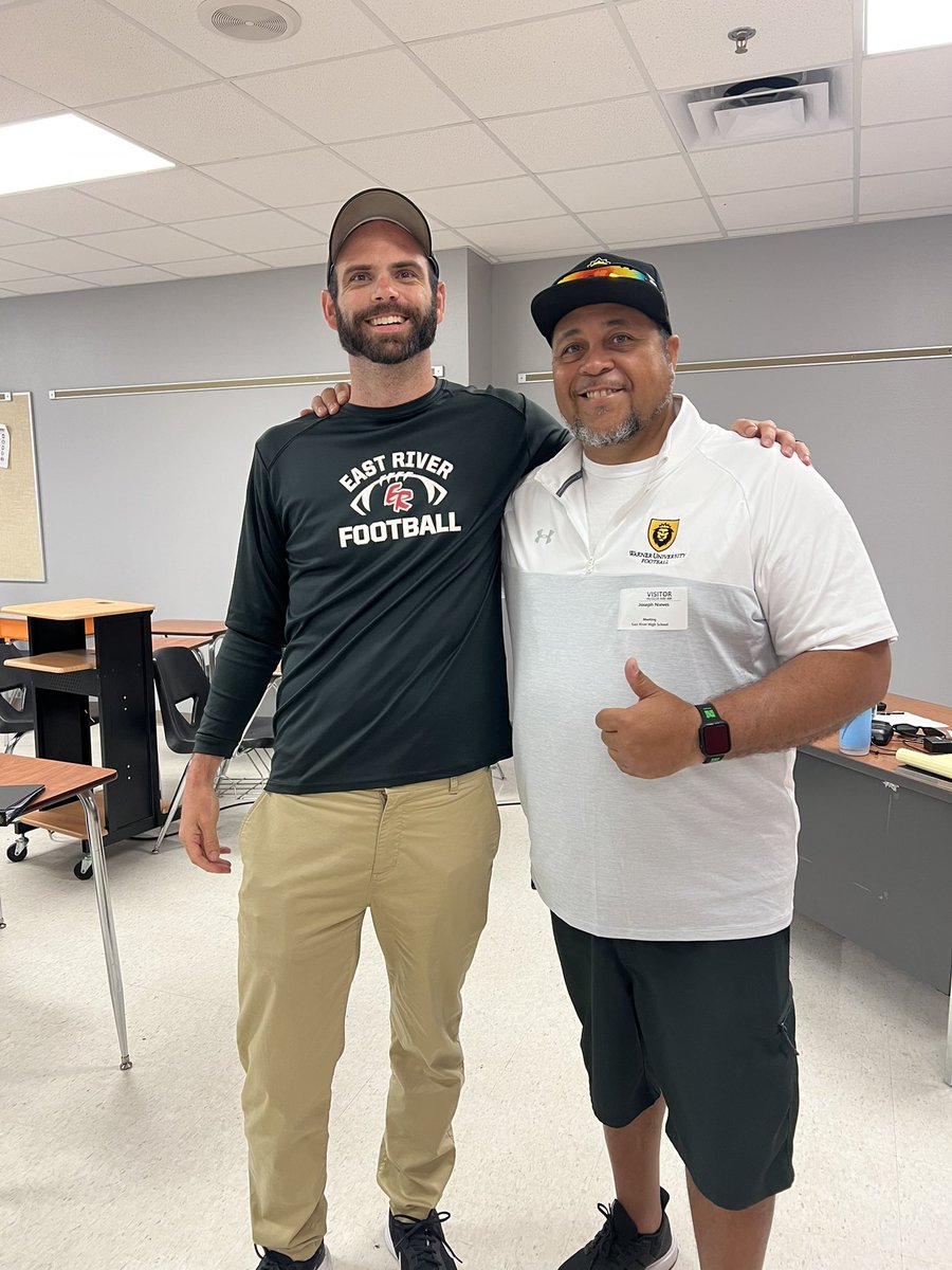 Coach Joe Nieves (@coachjoenieves) on Twitter photo Thank you <a href="/CoachAChappell/">Adam Chappell</a> for the hospitality and showing me all the talented young students athletes you have at East River. I will be back……….🏈🏈💯💯 Thank you <a href="/CoachAChappell/">Adam Chappell</a> for the hospitality and showing me all the talented young students athletes you have at East River. I will be back……….🏈🏈💯💯