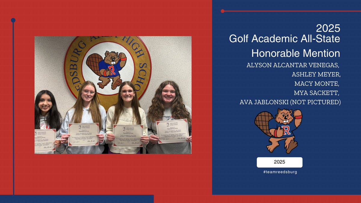Congrats to our Academic All-State Girls Golf Team! #reedsburgpride #teamreedsburg