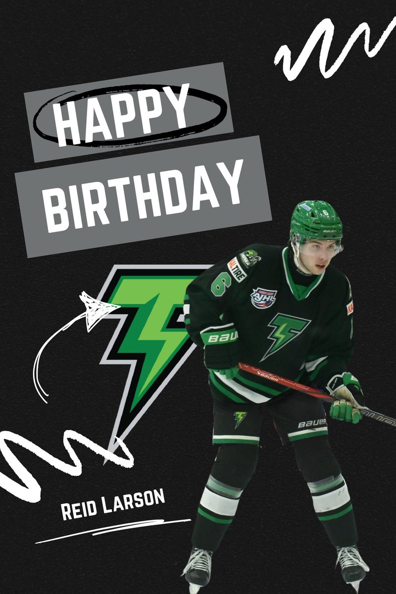 DVThunder's tweet image. Happy Birthday to Thunder's defenceman Reid Larson!