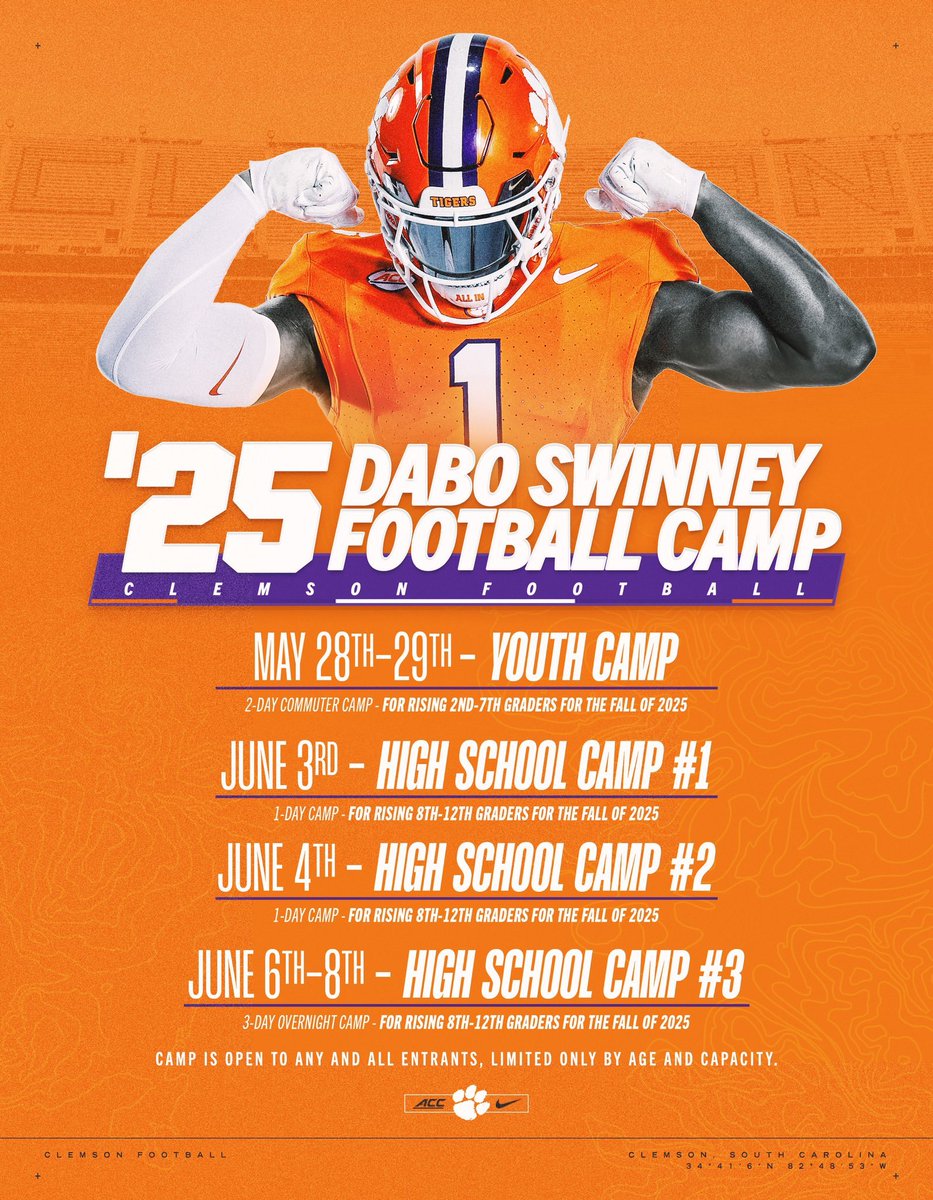 Easton Valliere | C/O 28' | OL | (@63tootuff) on Twitter photo Thank you <a href="/BTHOM63_100/">Brandon Thomas</a> and <a href="/ClemsonFB/">Clemson Football</a> for the Camp invite! Very excited to compete at Clemson this summer!!!
<a href="/PRZNewEngland/">Prep Redzone New England</a>
<a href="/NE6FB_Recruits/">NE-Recruits</a>
<a href="/TAProfileAPP/">TAP APP</a>
<a href="/THSCoachRome/">Romeo Masuku</a>
<a href="/CoachZackGoodFB/">Zachary Good</a> Thank you <a href="/BTHOM63_100/">Brandon Thomas</a> and <a href="/ClemsonFB/">Clemson Football</a> for the Camp invite! Very excited to compete at Clemson this summer!!!
<a href="/PRZNewEngland/">Prep Redzone New England</a>
<a href="/NE6FB_Recruits/">NE-Recruits</a>
<a href="/TAProfileAPP/">TAP APP</a>
<a href="/THSCoachRome/">Romeo Masuku</a>
<a href="/CoachZackGoodFB/">Zachary Good</a>