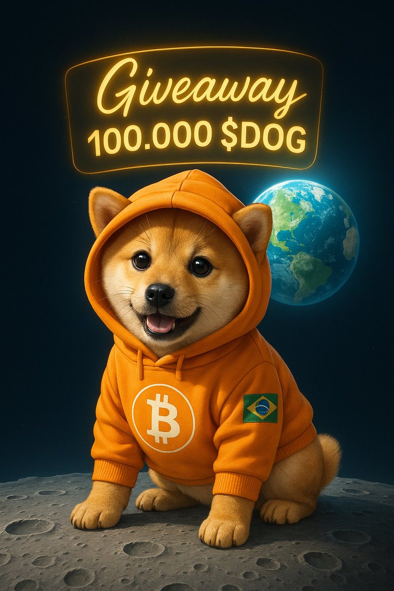 Já anota aí:
Space de aniversário da $DOG com sorteio de 100.000 $DOG

Vai ser histórico. 🌕