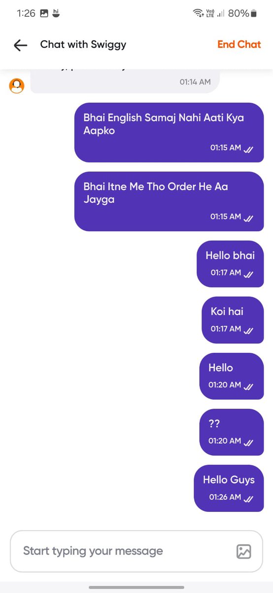 KriptoNin9's tweet photo. @Swiggy Look At This Swiggy How You Work For People You Order Is Damage Your Support Team Is Not Helping People In Proper Way You Are Just A Shit @Swiggy I Want My Refund @zomato @zomatocare Is Much Better’s Then You https://t.co/xgvJWtpHrm