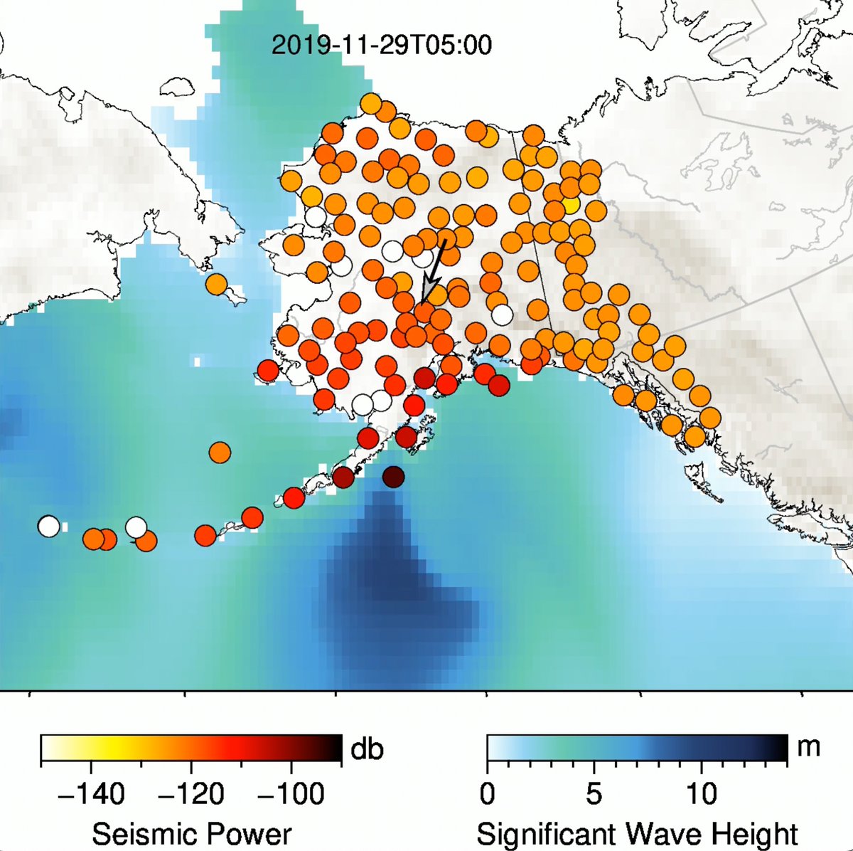 UAF Geophysical Institute (@uafgi) on Twitter photo It's kind of like being at the beach without being at the beach. Tiny Gulf of Alaska ocean wave vibrations unnoticeable by humans reach as far north as the state’s Arctic coastline. Check out the new research by Ph.D. student Sebin John of the <a href="/uafairbanks/">UA Fairbanks</a> Geophysical Institute It's kind of like being at the beach without being at the beach. Tiny Gulf of Alaska ocean wave vibrations unnoticeable by humans reach as far north as the state’s Arctic coastline. Check out the new research by Ph.D. student Sebin John of the <a href="/uafairbanks/">UA Fairbanks</a> Geophysical Institute