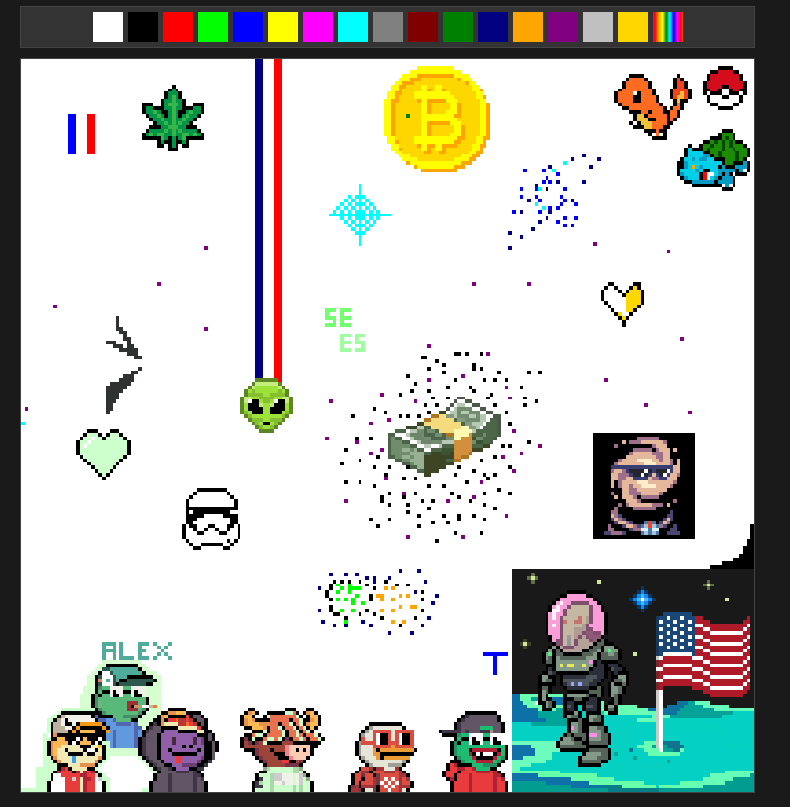 1 $BITZ cashprize for the best pixel art this sunday beetween 18:00 - 22:00 UTC ! 

You can participate with your friends on the same art. Votes will take place on the discord : discord.com/invite/4SeZQUX…