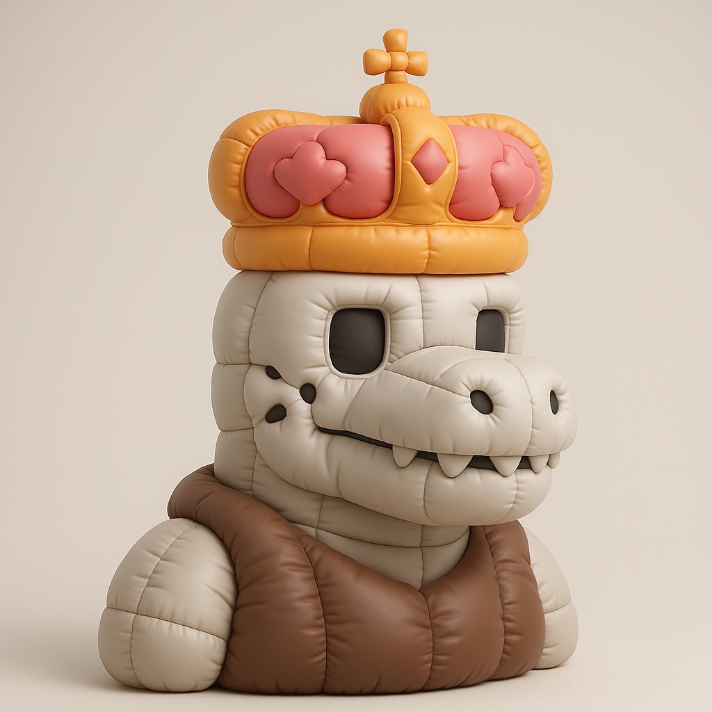 Prompt: Create a high-resolution 3D render of [Image Attached] designed as an inflatable, puffy object. The shape should appear soft, rounded, and air-filled — like a plush balloon or blow-up toy. Use a smooth, matte texture with subtle fabric creases and stitching to emphasize