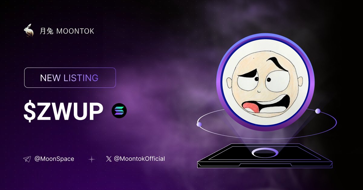 MoontokListing's tweet photo. ⚡ 月兔雷霆 - Moontok Xpress

The Origin ZWUP ( $ZWUP )
https://t.co/fDFjrVL5rv

ESmSMC7QsMxxFp877hJU6rdTro6ErPaPZ8fBJGjypump

LIQ: $19,099 | MC: $35,598

#altcoin #memecoins @Zwup_art @moontokofficial https://t.co/fUg9xGnmXn