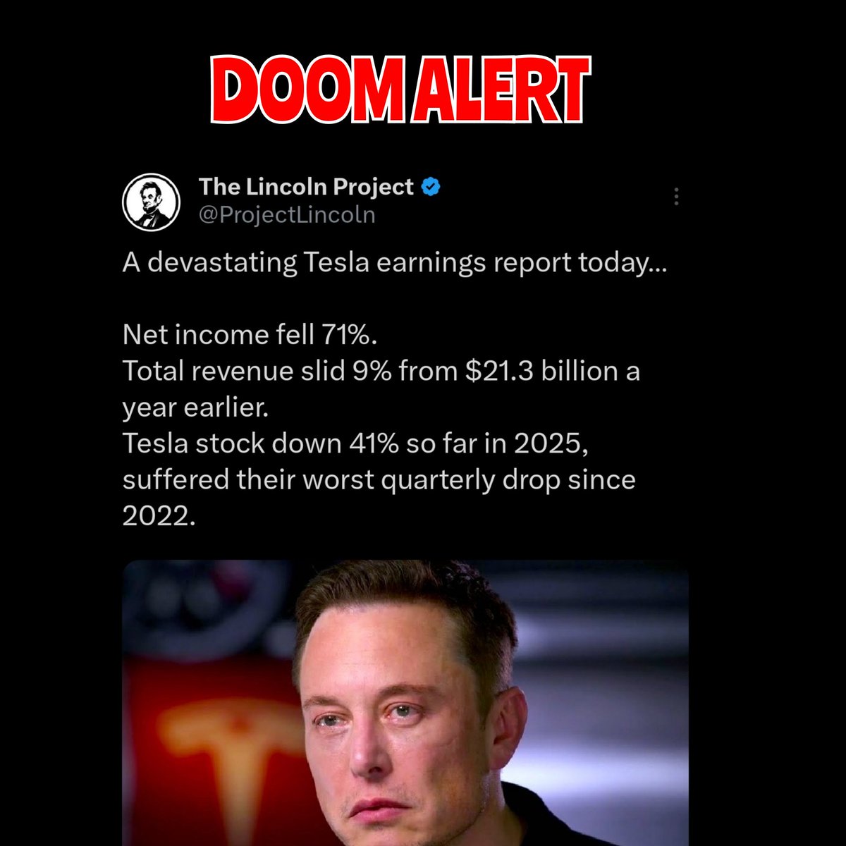 Tesla’s 71% Drop in Profit May Pressure Elon Musk to Return to Day Job

tiktok.com/t/ZP8jpLx2h/

nytimes.com/2025/04/22/bus…