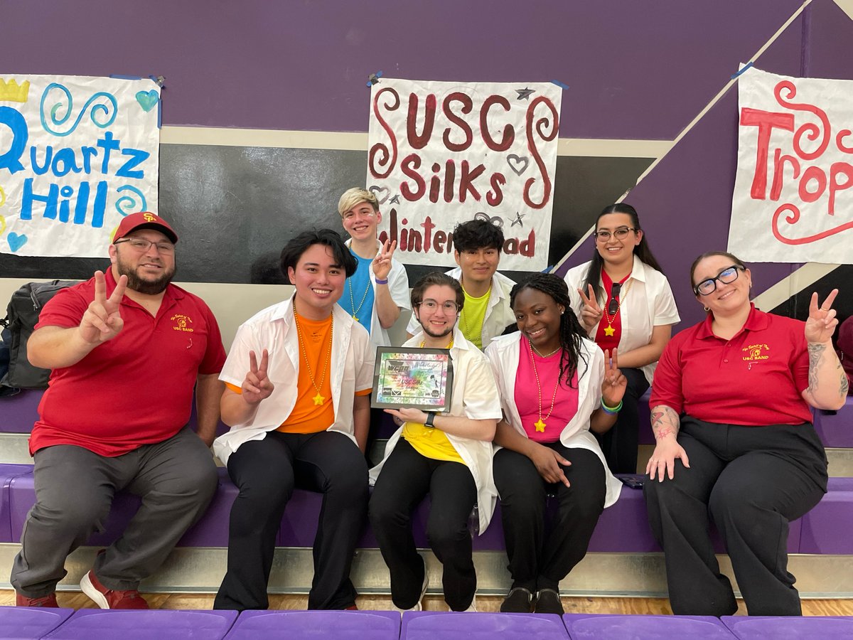 USCTMB's tweet photo. Last weekend the @uscsilks performed their first-ever winter guard exhibition at the WCPA Championships in Lancaster! https://t.co/8HnXnaea5s