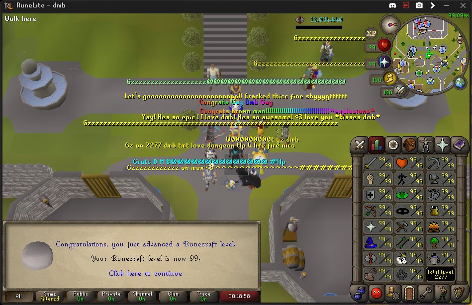 TMT_boperRS's tweet image. finally maxed. banned myself from anything but skilling for the last 5 months. now i can play the game again
#TMT #TLD #2F2F #LEMON
