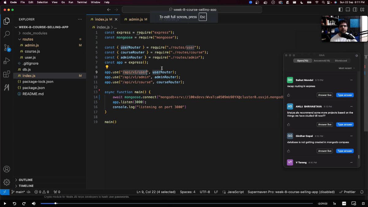 devradheee's tweet image. Day  - 18🚀

Eighteen days of 100xDevs Cohort 3.0!  Today, I completed a week 08 course selling app learned  .✅
@kirat_tw

#cohort #harkiratsingh #codeforcode #webdeveloper  #100daysofcoding #codes  #100xDevs