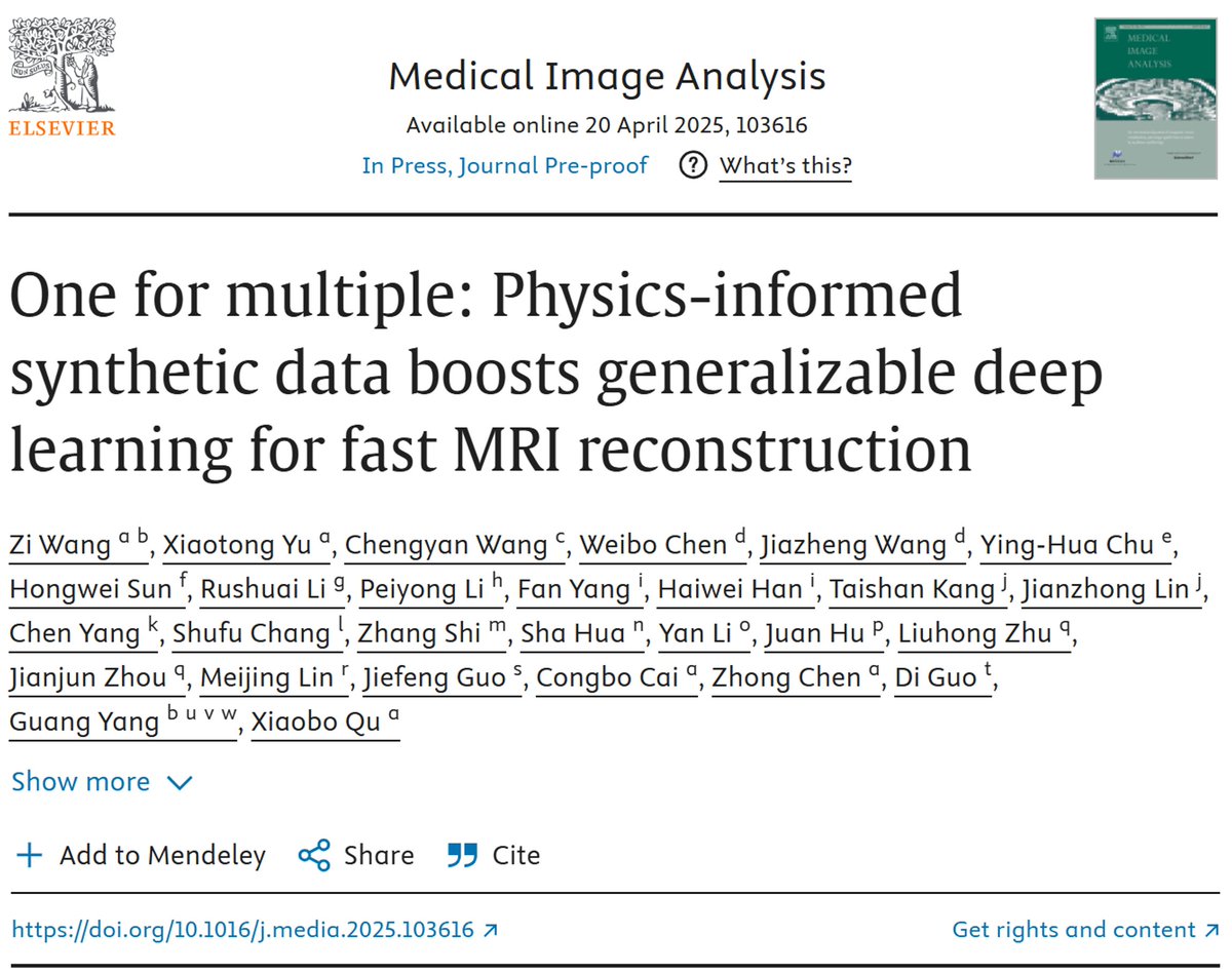 gyangMedIA's tweet image. 🤔 How Can AI Address the Challenges of Multi-scenario Fast MRI with One Model? 🤔
 
🔗 Read the full paper here: lnkd.in/dUXNTNaZ
 
#AIinHealthcare #MedicalImaging #DeepLearning #AI #SyntheticData #Physics #FastMRI #ImageReconstruction