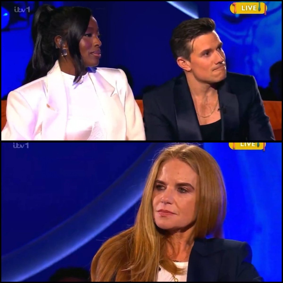 Can't stop thinking about Patsy Palmer looking like she's about to tear all eight limbs off AJ and Will barehanded because they brought up her broccoli cooking skills. #cbbuk