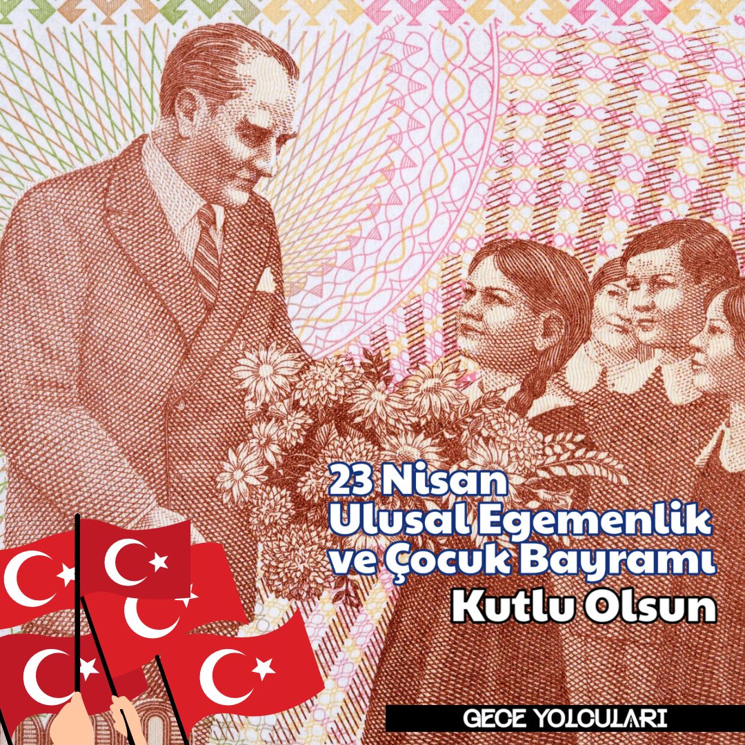 Gece Yolcuları (@geceyolculari) on Twitter photo 23 Nisan Ulusal Egemenlik ve Çocuk Bayramımız
Tüm ulusumuza ve özellikle sevgili çocuklarımıza kutlu olsun🇹🇷
#23nisan #23nisanulusalegemenlikveçocukbayramı 23 Nisan Ulusal Egemenlik ve Çocuk Bayramımız
Tüm ulusumuza ve özellikle sevgili çocuklarımıza kutlu olsun🇹🇷
#23nisan #23nisanulusalegemenlikveçocukbayramı