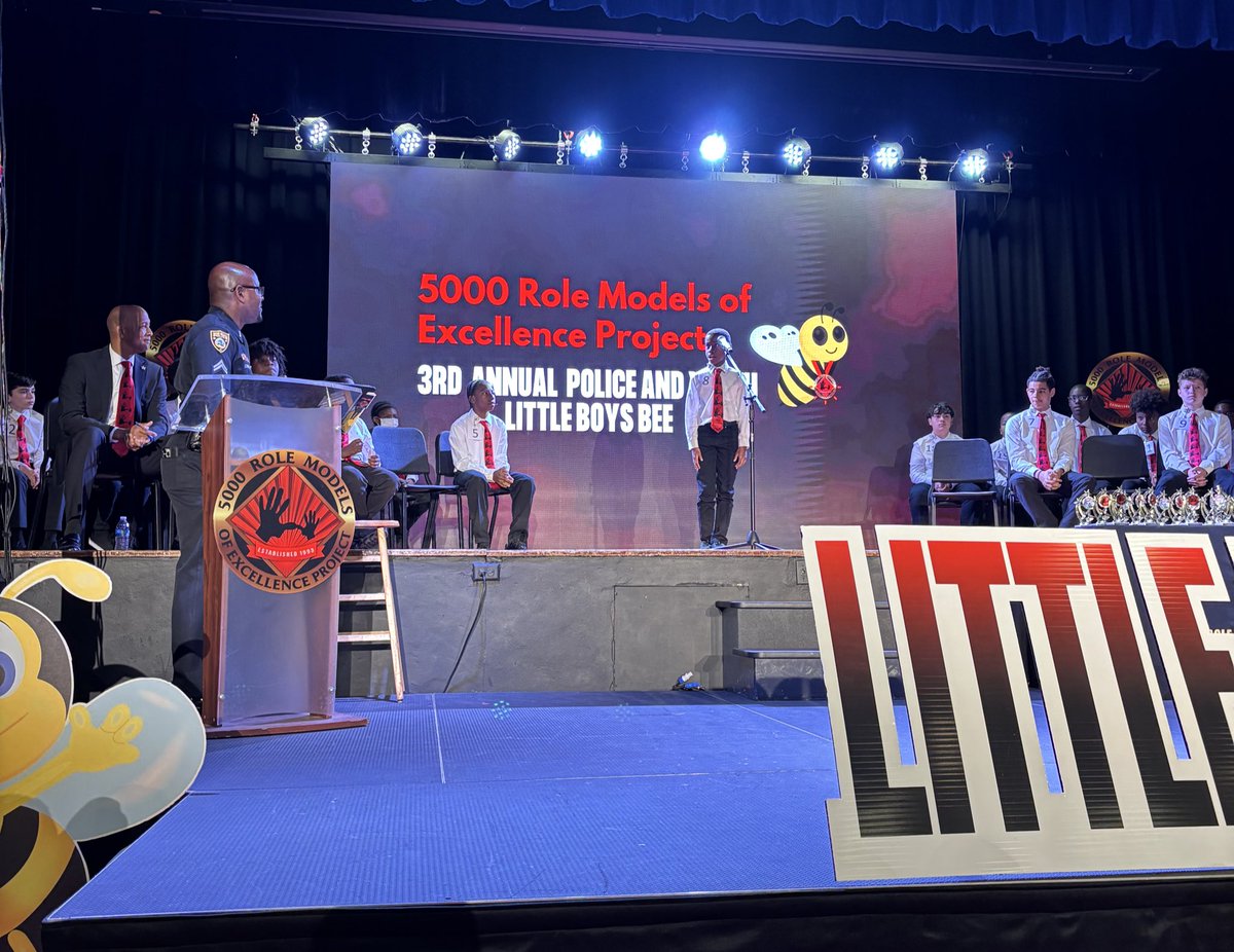 Proud to be a <a href="/5000RoleModels/">5000 Role Models</a> Mentor and participate in this years Youth and Law Enforcement Spelling Bee🙌🏼
