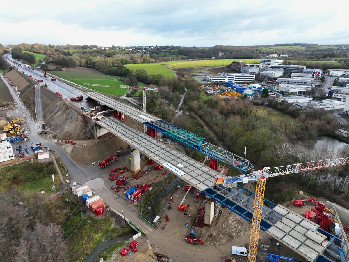 mammoetglobal's tweet photo. #Mammoet was contracted by AMAND Bau NRW to support the installation of the Haarbachtal bridge in Germany.
Read the case study to learn more about our unique and time-saving approach using the Mammoet Mega Jack 800 system: https://t.co/KVg0HlQLP1
#BridgeInstallation #Civil https://t.co/IYBDymSfOh