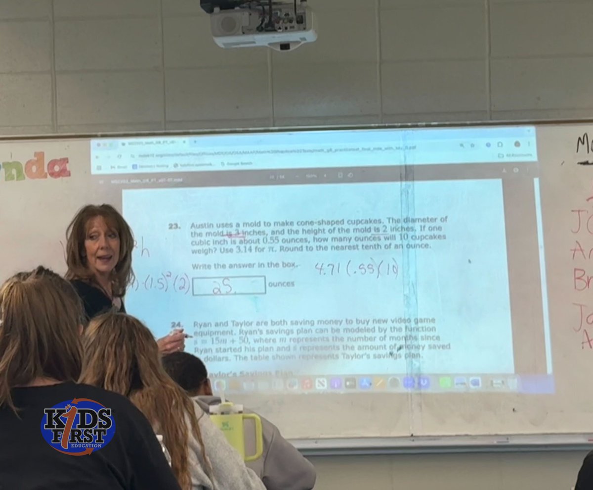 K1Education's tweet photo. #MidweekMathCorner Coach Vaughan Nichols from Kids First is helping Senatobia MS 8th graders gear up for state tests! 💪 Students crushed linear equations review with confidence. #TobiePride #MathMatters #KidsFirstAlways #MSdivision https://t.co/lFNctXTlwn