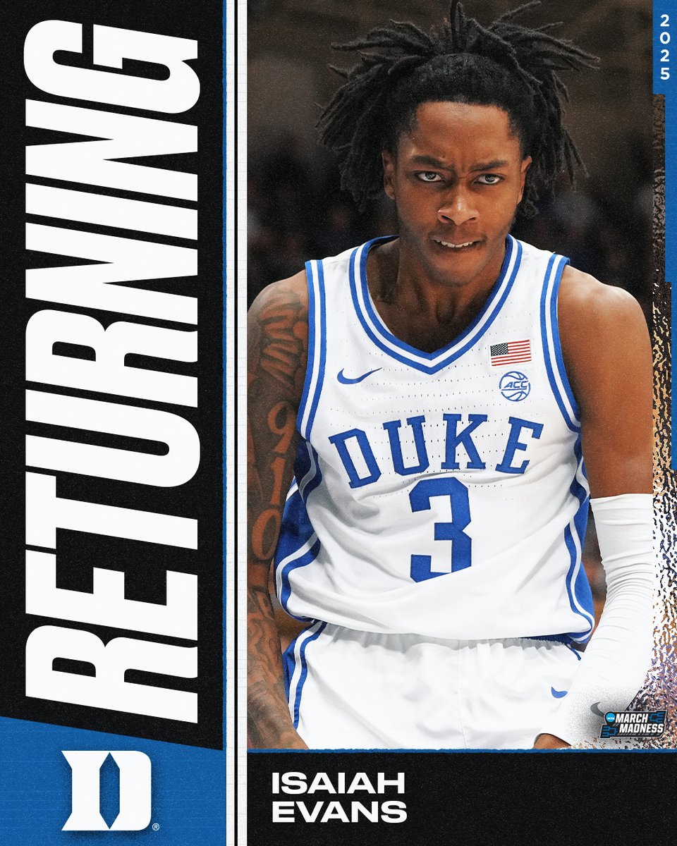 Isaiah Evans is staying in Durham 😈

The Blue Devils retain another key piece 🧩