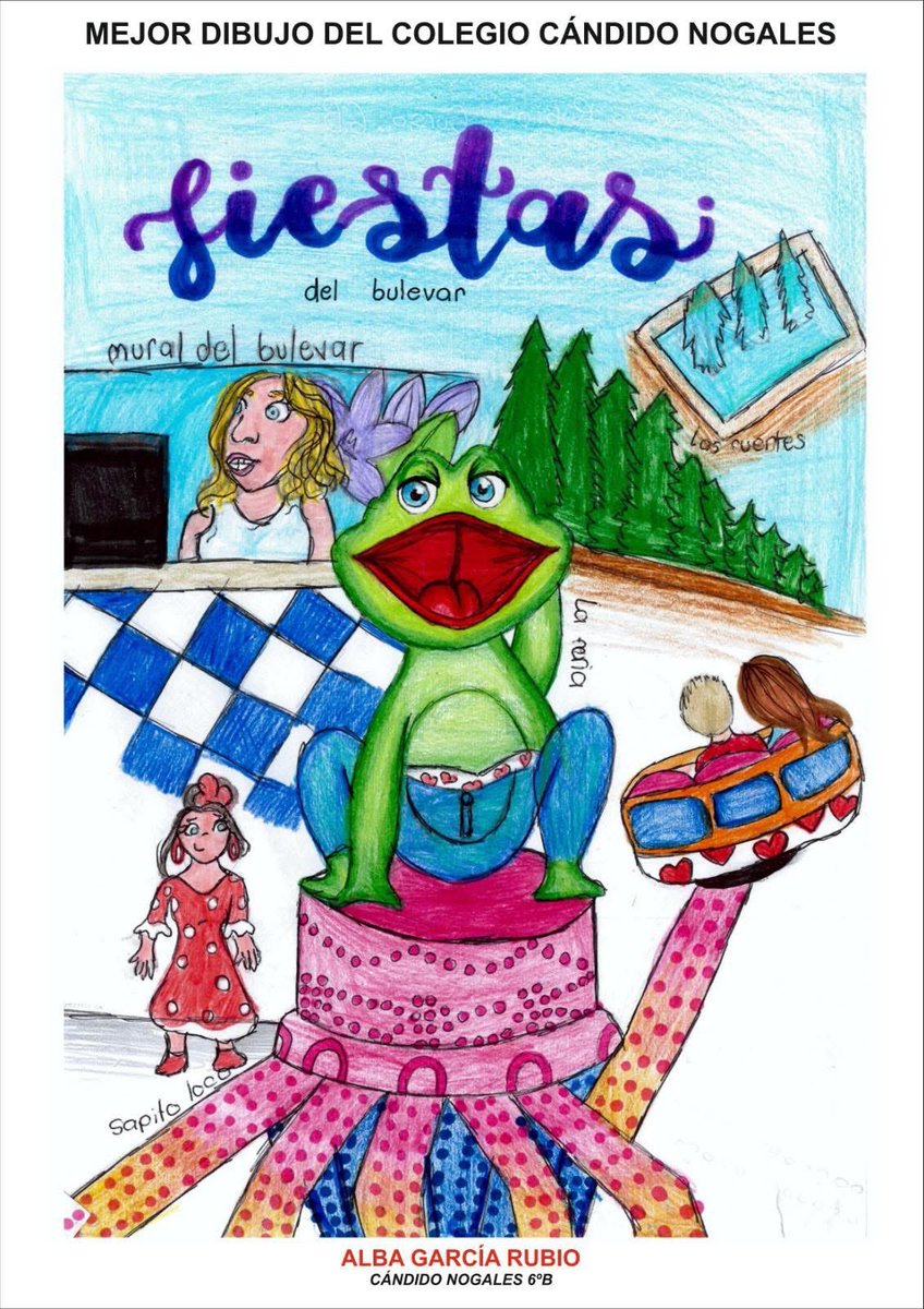 Expansión Norte (@avexpansionn) on Twitter photo Talento a todo color en el <a href="/Ceipcandidonoga/">CEIP Cándido Nogales</a>!
Alba García Rubio se lleva el premio al mejor dibujo del cole👏
Nos vemos el 16 de mayo tras el pregón para celebrarlo por todo lo alto🕺🪩
¡Qué orgullo tener artistas así en el barrio!🙌
#FiestasDelBulevar2025 #OrgulloDeCole Talento a todo color en el <a href="/Ceipcandidonoga/">CEIP Cándido Nogales</a>!
Alba García Rubio se lleva el premio al mejor dibujo del cole👏
Nos vemos el 16 de mayo tras el pregón para celebrarlo por todo lo alto🕺🪩
¡Qué orgullo tener artistas así en el barrio!🙌
#FiestasDelBulevar2025 #OrgulloDeCole