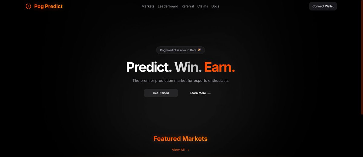 PogPredict's tweet image. ⚡The world’s first esports prediction market is officially LIVE.
You can make predictions on matches right now for the likes of #IEMMelbourne and CCT Finals.
For launch month: 25% referral share. Bring your squad, earn together.
Check out our BETA below ⬇️