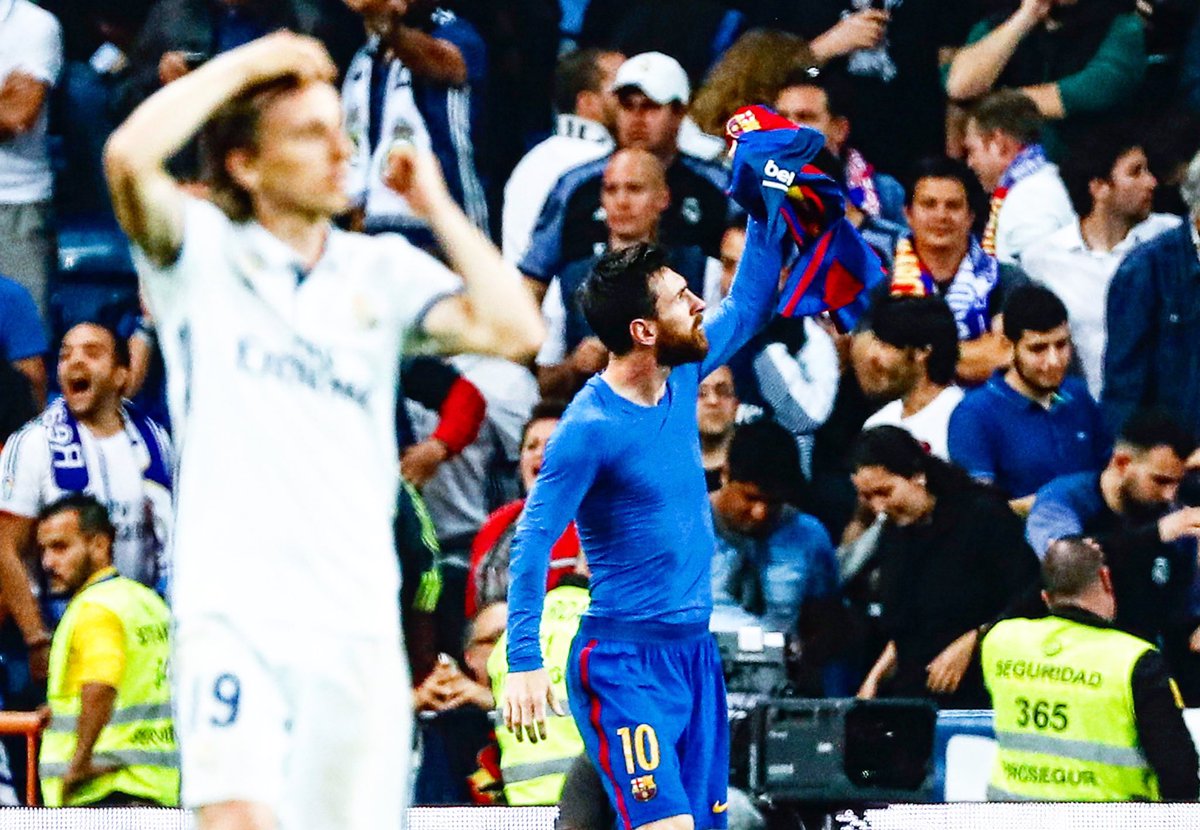 Il y a 8 ans jour pour jour, Lionel Messi climatisait le Santiago Bernabeu. 🇦🇷🥶🐐