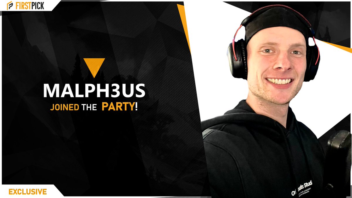 firstpickagency's tweet photo. 🎮 @Malph3us bringt Sport, Gaming &amp; Gespräche zusammen – ohne Schimpfwörter, dafür mit Flachwitzen &amp; zwei unterschiedlichen Socken 🧦 Ein echter Safe-Place voller guter Vibes &amp; Community-Liebe und nun ein Teil von #TeamFirstPick 

📩 Anfragen an: malph3us@firstpick.gg https://t.co/ZCbvcOMLiE