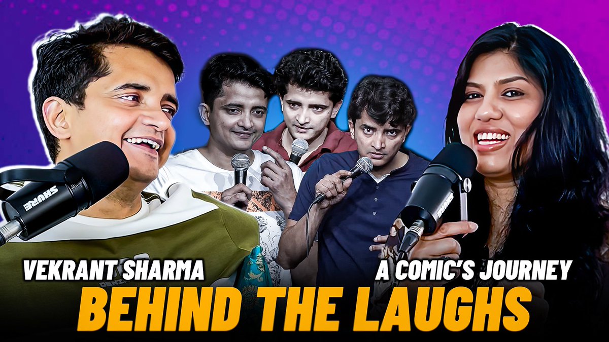 In conversation with Stand-up comic Vekrant Sharma coming friday at 10:00 am on my youtube channel “@barkhapodcast” Subscribe, Like and Share.