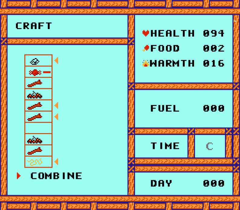 Look at what I received today: Cold &amp; Starving, a survival game coded by <a href="/memelvar/">Memelvar</a> for the NES! 😍

➡️ More info and ROM file: memelvar.itch.io/cold-starving

#NES #homebrew #nesdev #indiegames #gamedev #ファミコン #同人ゲーム