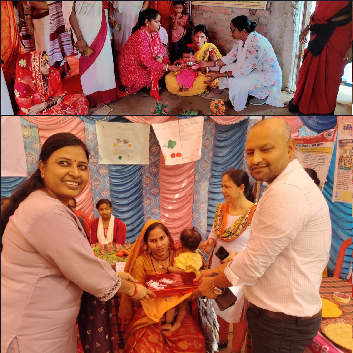 पोषण पखवाड़ा 2025 के दौरान राज्यभर में विभिन्न गतिविधियाँ आयोजित की गई, जिनमें स्वस्थ भोजन शैली,पोषण ट्रैकर और सी-मैम मॉड्यूल पर फोकस किया गया। 
स्वास्थ्य शिविरों में एनीमिया, ब्लड प्रेशर और शुगर जांच की गई। साथ ही कन्या उत्थान योजना के तहत चेक वितरित किए गए।
#पोषण_पखवाड़ा_2025