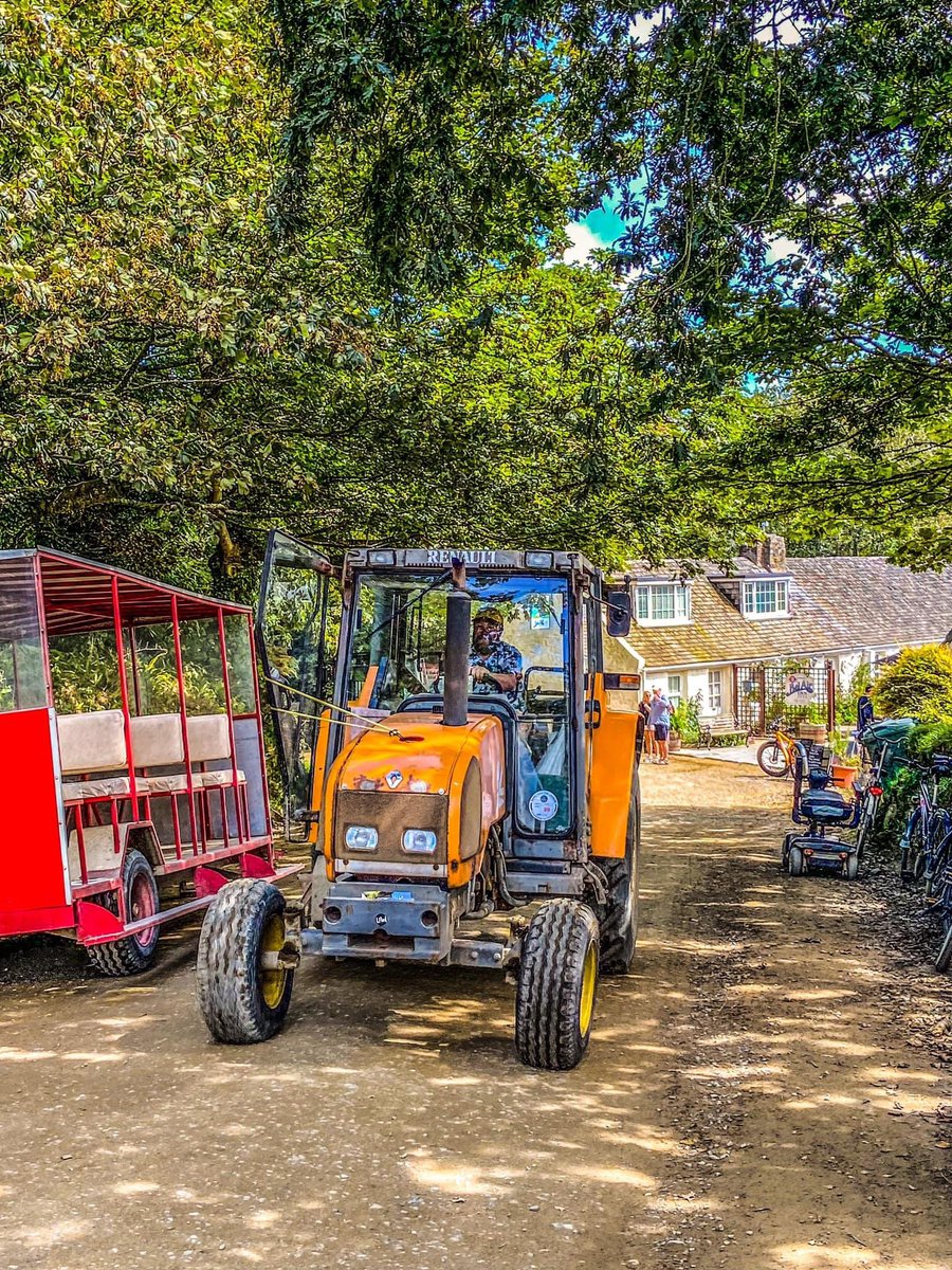 The Sark mass transportation system 🚜 

#sarkisland #toastrack #tractor