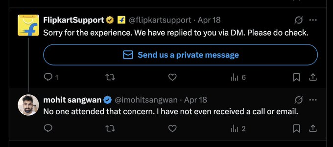 imohitsangwan's tweet photo. @flipkartsupport @flipkartsupport Ye Rahe Flipkart k messages ke screenshots or chat ke screenshots already thread mai hai. Isme mujhe ye btao ki Kaha tum logo ne resolution diya hai? https://t.co/T6cKTNPmys