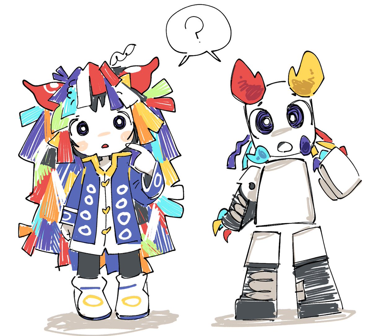 jengdezant's tweet photo. i love you pale white boy with colorful things and horns 
and probably have an object as friend https://t.co/yE3MK6802V