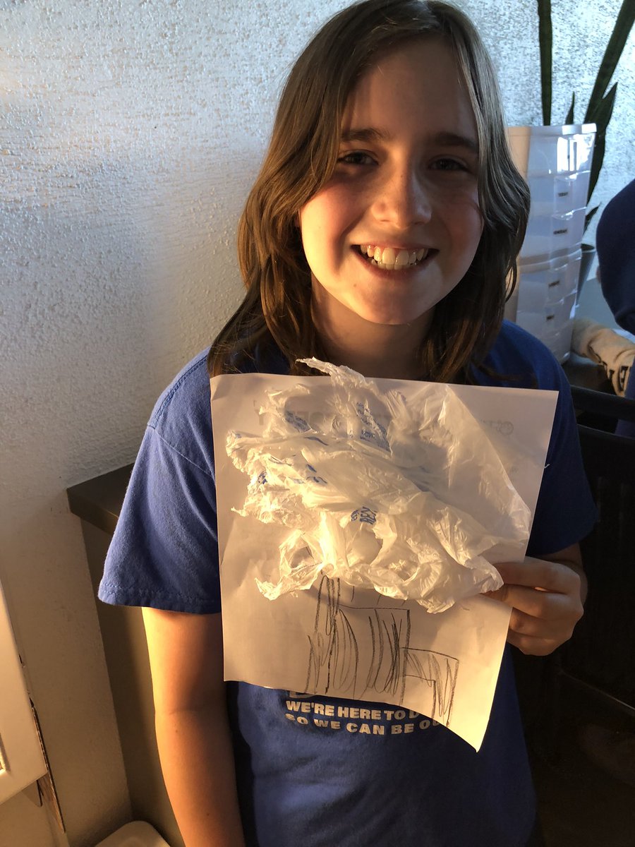 LVGintheLibrary's tweet image. Happy #EarthDay, everyone! Today my 5th graders &amp;amp; I read @CaroleLindstrom’s beautiful book, We Are Water Protectors. Then, students repurposed single use plastic bags &amp;amp; unused photocopies to create original pieces of art. #SPSlib