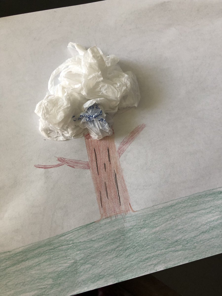 LVGintheLibrary's tweet image. Happy #EarthDay, everyone! Today my 5th graders &amp;amp; I read @CaroleLindstrom’s beautiful book, We Are Water Protectors. Then, students repurposed single use plastic bags &amp;amp; unused photocopies to create original pieces of art. #SPSlib