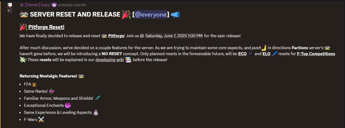 Pitforge tweet media